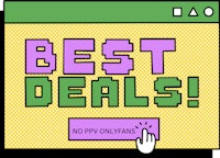 a computer screen with the words'best deals'on it